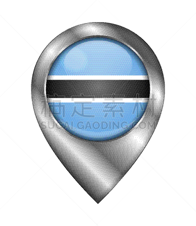 方向,博茨瓦纳,标志,图标,白昼,圆形,金属质感,银
