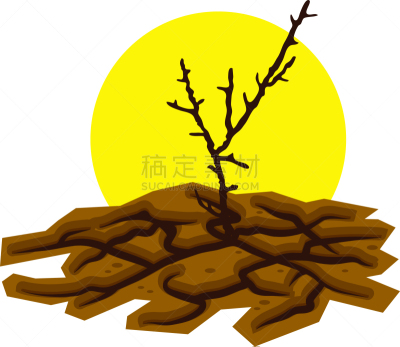 沙漠,破碎的,干的,陆地,热,平视角,环境,热带气候,树