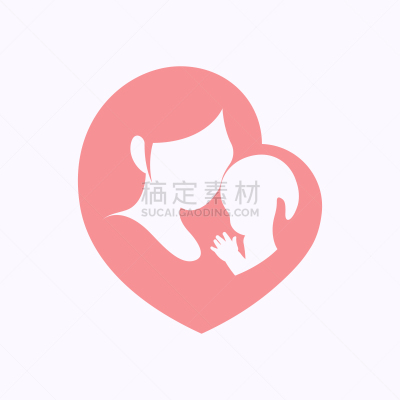 母亲,小的,拿着,婴儿,心型,男孩,女儿,热,爱,相伴