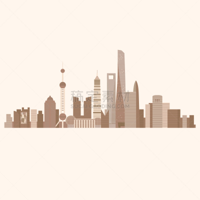 上海,建筑,国际著名景点,城市天际线,分离着色,名声,概念,旅行,度假