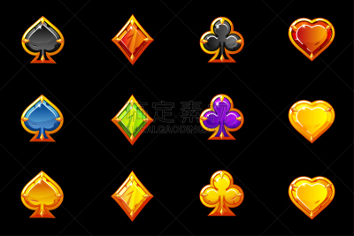 纸牌,进行中,色彩鲜艳,符号,休闲游戏,背景分离,钻石形,扑克,扑克牌j,黑桃