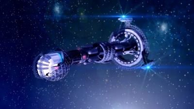 未来主义宇宙飞船