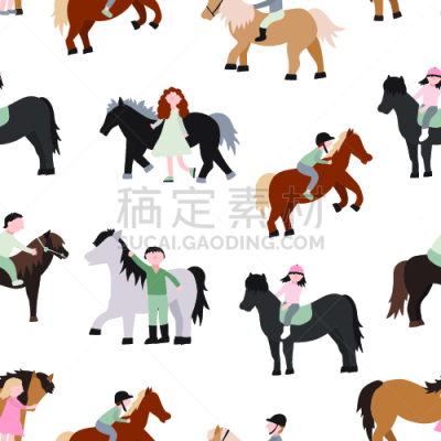 小马,卡通,儿童,矢量,背景,四方连续纹样,马勒,运动,背景分离,小的