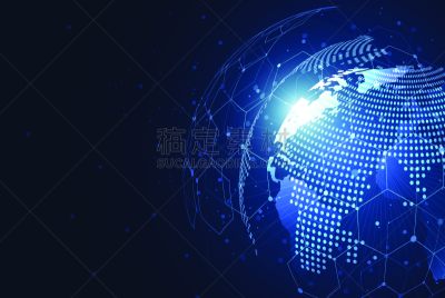 全球通讯,地球形,绘画插图,概念,矢量,全球商务,铁路枢纽,网线插头,线条,构图