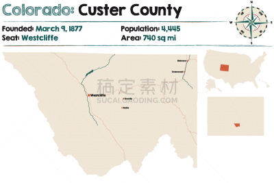 卡斯特,科罗拉多州,城市生活,灰色,威斯特克里弗,公路,多车道公路,湖,河流,绘画插图