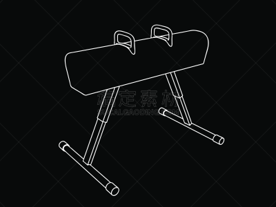 轮廓,鞍马,矢量,绘画插图,运动,体操,图像,平衡,设备用品,力量