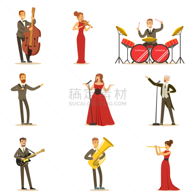 音乐人,音乐,歌手,成年的,管弦乐队,黄铜,技能,风,表演,交流