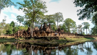 Banteay Srei Temple Timelapse，Siem Reap，柬埔寨，  Time Layse