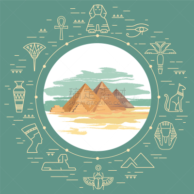 金字塔形,色彩鲜艳,Khafre,法老,地形,夏天,古老的,名声,非凡的,旅途