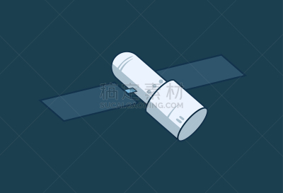 空间站,矢量,绘画插图,卡通,平坦的,蓝色背景,太空船,空间探索,背景分离,技术