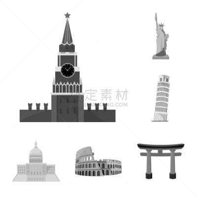 国际著名景点,黑白图片,分离着色,国内著名景点,奔萨,克里姆林宫,好奇心,图像,收集