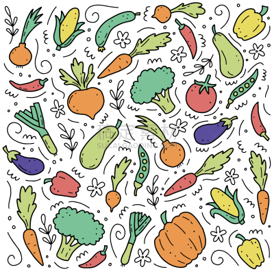 绘画插图,乱画,蔬菜,矢量,动物手,高雅,菜单,背景分离,西兰花,沙拉