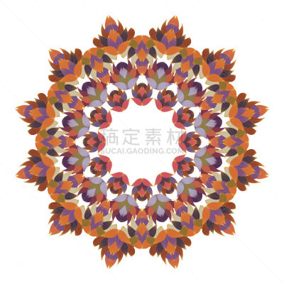 式样,曼荼罗,白色背景,图像处理,橙色,图像,艺术,无人,计算机制图,矢量