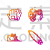 set line surfboard bicycle on street ramp gloves