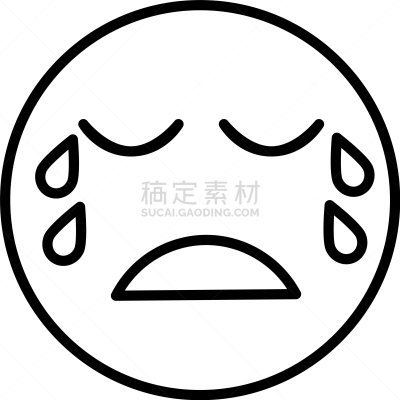 表情符号,沮丧,分离着色,可爱的,男人,信使,矢量,移动应用程序,哭,分离