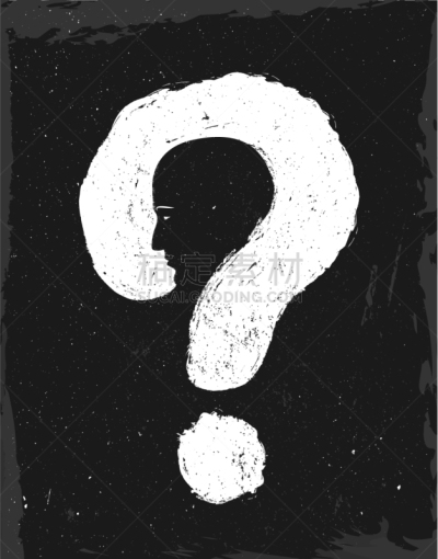 问号,男人,秘密,商务,侦探,阴影,猜疑,复古,剪影