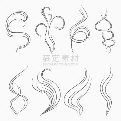 蒸汽,小溪,烟,线条,螺线,风,直的,云,弯曲,流动