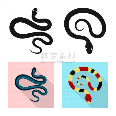 哺乳纲,危险,分离着色,一个物体,符号,螺线,蛇,动物,布置