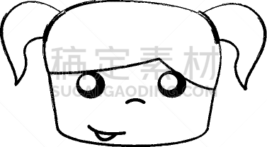 可爱的,性格,女孩,人的头部,肖像,图像,女人,自然美,画画,爱
