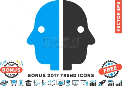 时髦的,2017年,平坦的,人的脸部,计算机图标,男孩,人,白色背景,男人,奖励