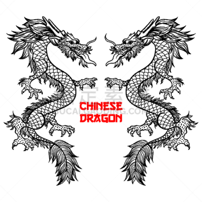 动物手,数字2,传统,贺卡,直的,传统节日,绘制,剪影