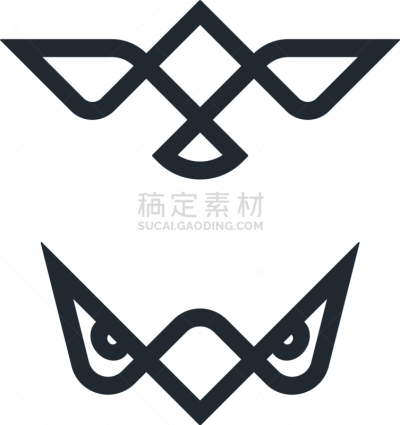 鸟类,抽象,鹰,图标,符号,翅膀