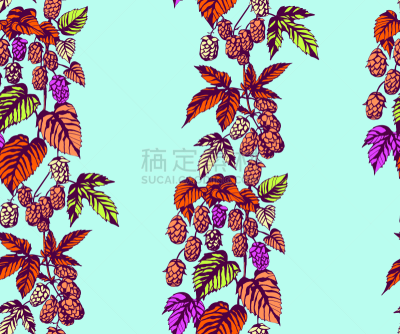 华丽的,四方连续纹样,背景,装饰品,枝,矢量,手,式样,跳,绘制