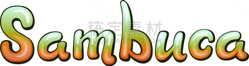 萨姆布卡酒,文字,饮料,华丽的,含酒精饮料,单词,菜单,香旱芹菜,食品,手写