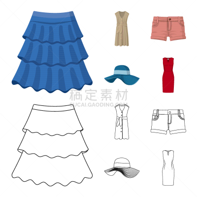 女人,品牌名称,衣服,设计师,太阳裙,粗斜纹棉布,蜘蛛网,夏天,裙子,阔边遮阳帽