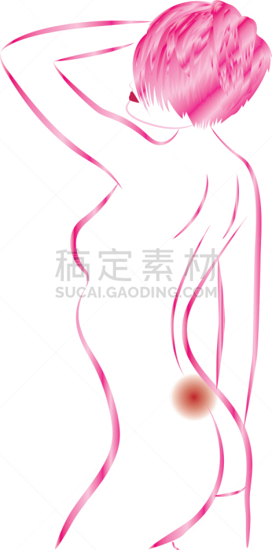 背痛,女性,软骨,人,女人,女孩,白色,身体受伤