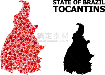红色,托坎廷斯,州,星形,自然地理,五彩纸屑,一个物体,顺化,概念