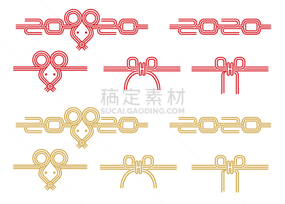 华丽的,2020,贺卡,日本人,线绳,鼠,老鼠,水引线,传统,新年前夕