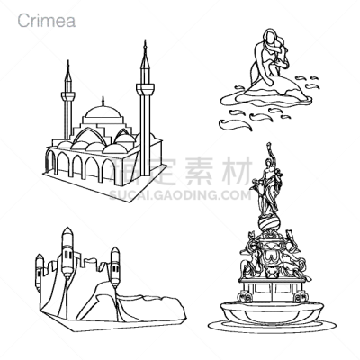 克里米亚,国际著名景点,绘画插图,国内著名景点,雅尔塔,东正教,护送队,辛菲洛普,布置
