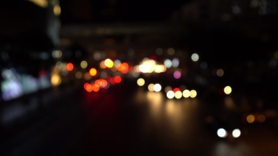 交通夜间散焦