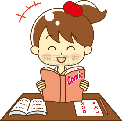 儿童,书桌,仅日本人,小学,住宅内部,日本人,少女,女孩,教科书,白色背景