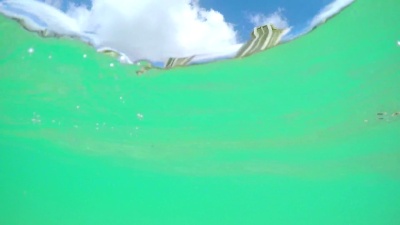 水下 夏威夷岛火奴鲁鲁阳光明媚的威基基海滩