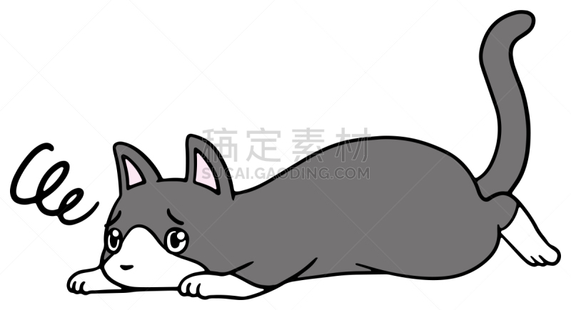 矢量,绘画插图,猫,惊骇,十二生肖,恐怖,简单,动物,宠物商店