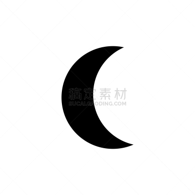计算机图标,品牌名称,月亮,分离着色,白色背景