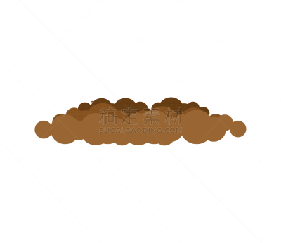 heap ground soil isolated