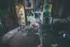 男生画画模板图片自取绘画线稿男