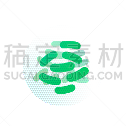 白色,益生菌,细菌,图标,酸,生物学,微生物学,乳杆菌,植物群,模板