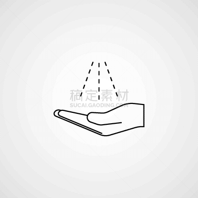 线图标,绘画插图,卫生,矢量,动物手,球体,简单,手,品牌名称,线条画