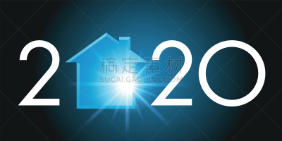 2020,贺卡,房地产经纪人,房地产,符号,房屋,房产代理,房屋建设,法国,房地产公司