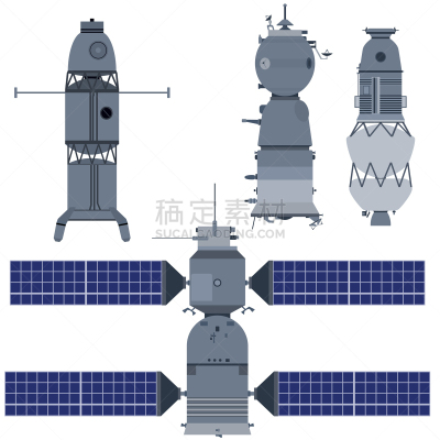 工业船,空间站,白色,太空,工业,设备用品,矢量,智慧,研究,收集