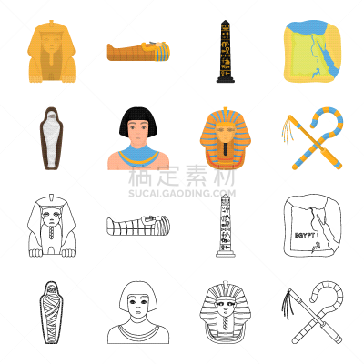 黄金,埃及,平衡折角灯,防护面罩,轮廓,坟墓,木乃伊化的,男人,收集