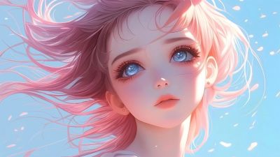 唯美感电脑壁纸aigc