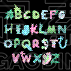 生物学,字体,华丽的,微生物学,单词,显微镜,字母,噬菌体,动物