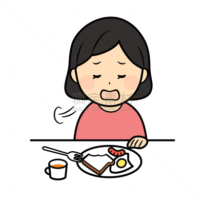 人,早餐,绘画插图,可爱的,面包,食品,白面包,卵,洋食,儿童