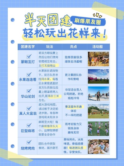 企业团建活动晒照小红书配图