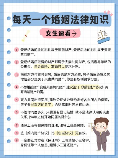 法律知识科普小红书配图